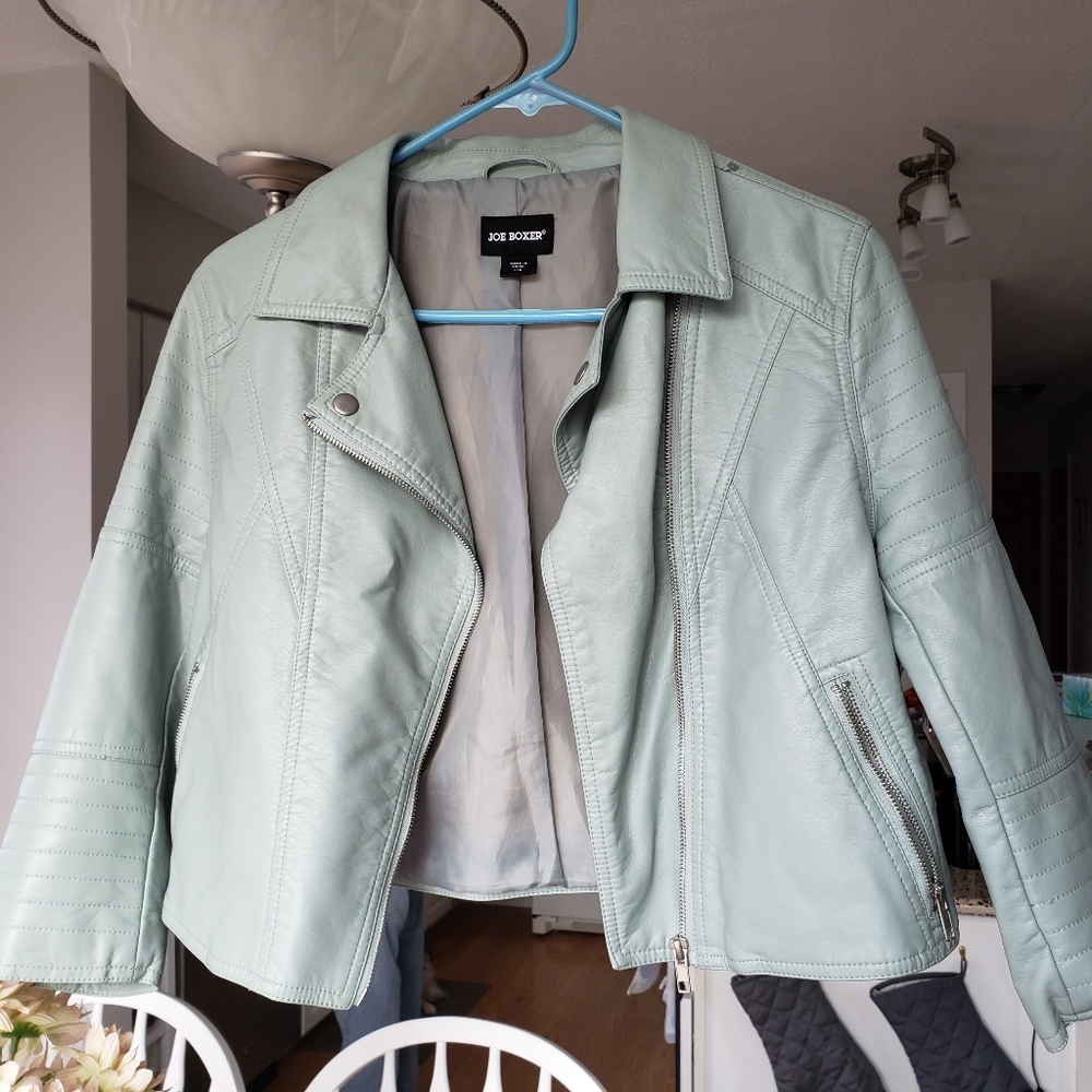 Joe Boxer Juniors Faux Leather Jacket Small